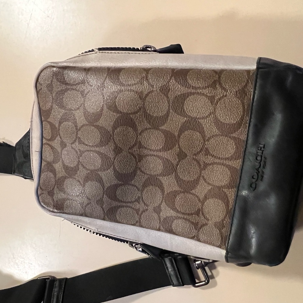 Coach Brown and Black Men's Crossbody Bag - Picture 6 of 14